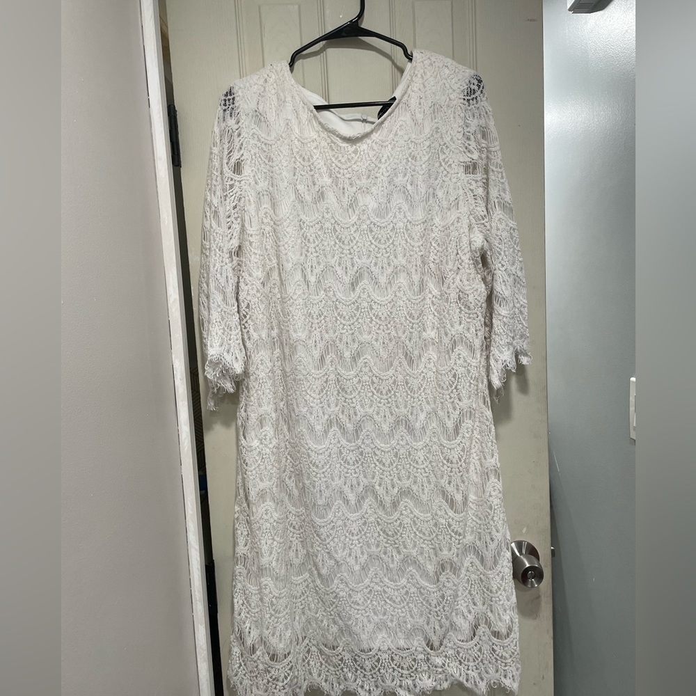 White Ronni Nicole dress